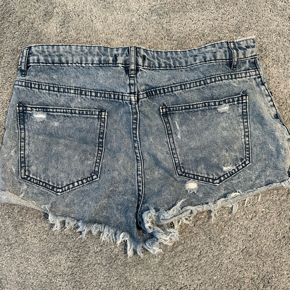 Forever 21 Blue Jean Shorts - Picture 2 of 3